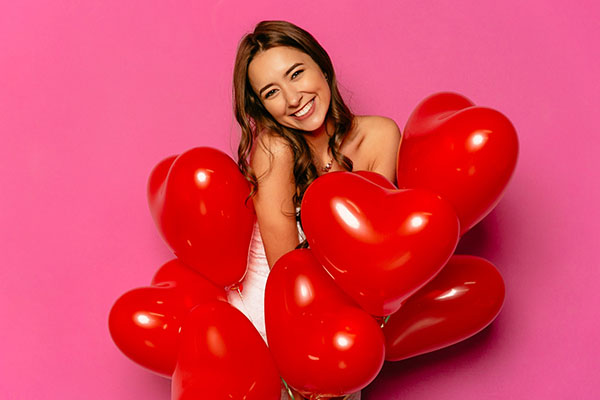 vrouw verliefd