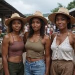 Surinaamse vrouwen sexcontact Een groep vrouwen staat samen in een drukke markt op zoek naar Surinaamse vrouwen sexcontact