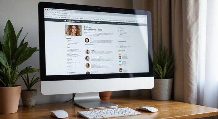 Een computermonitor toont een online forum voor de bondagegemeenschap. Een computermonitor toont een online forum voor de bondagegemeenschap.